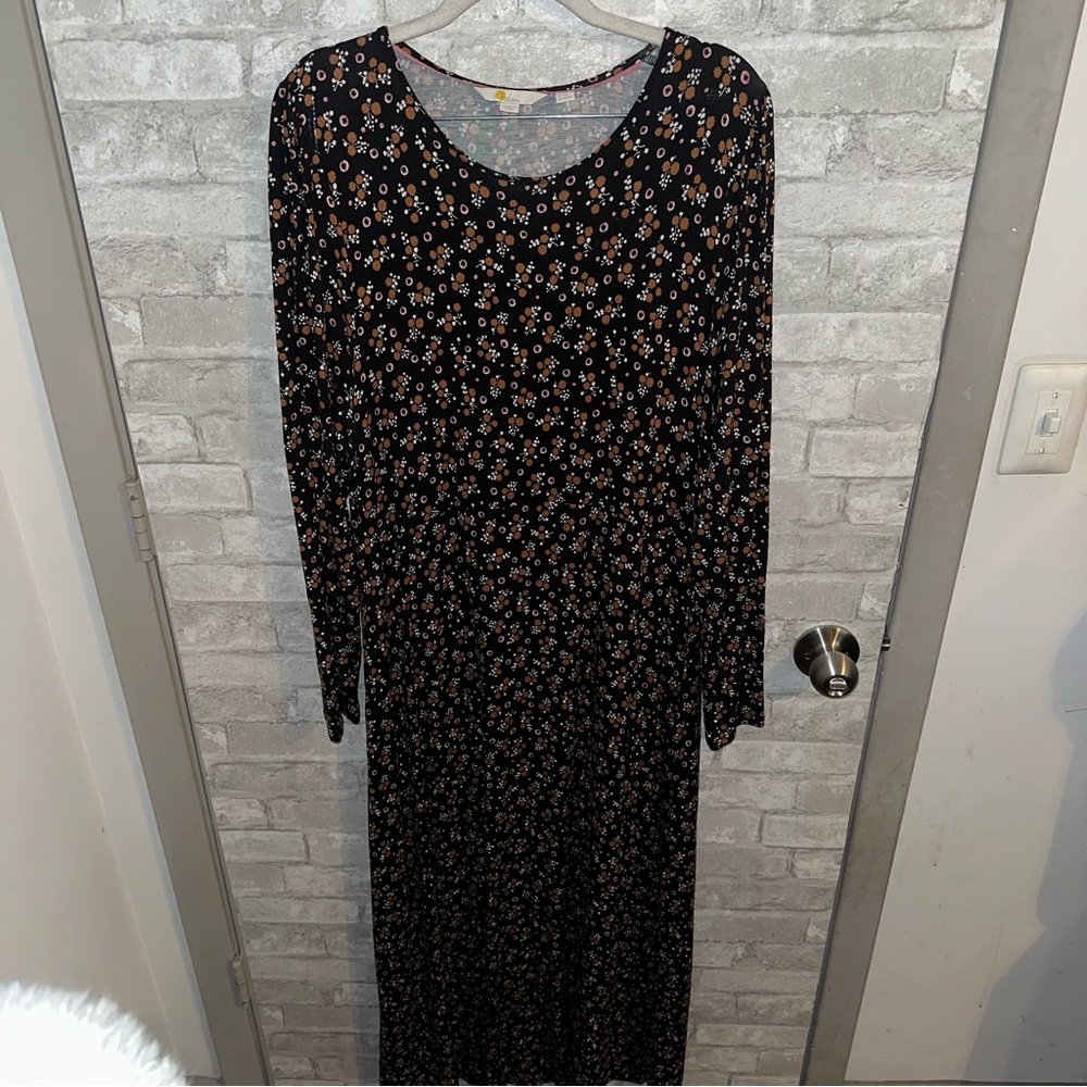 BODEN Crew Neck Jersey Midi dress sz 16/18L #O1
